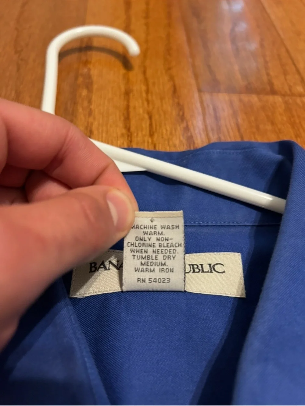 Banana Republic Blue Dress Shirt Men XXL Long Sleeve Modern Minimalist Workwear